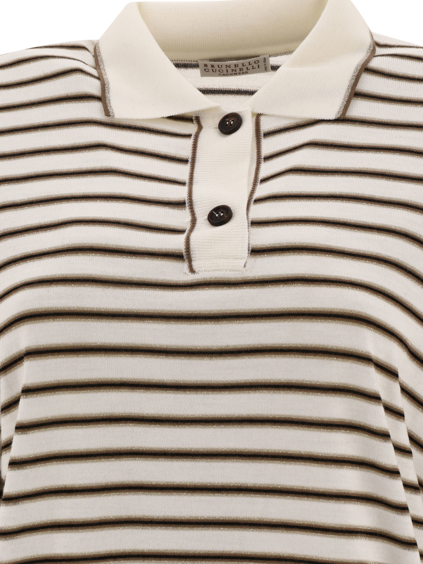 BRUNELLO CUCINELLI Sparkling Stripe polo